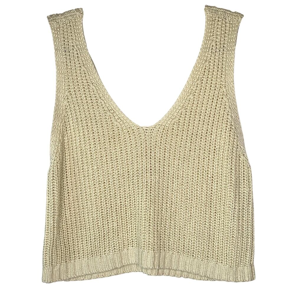 O'neill Beige Knitted Tank Top Size Medium